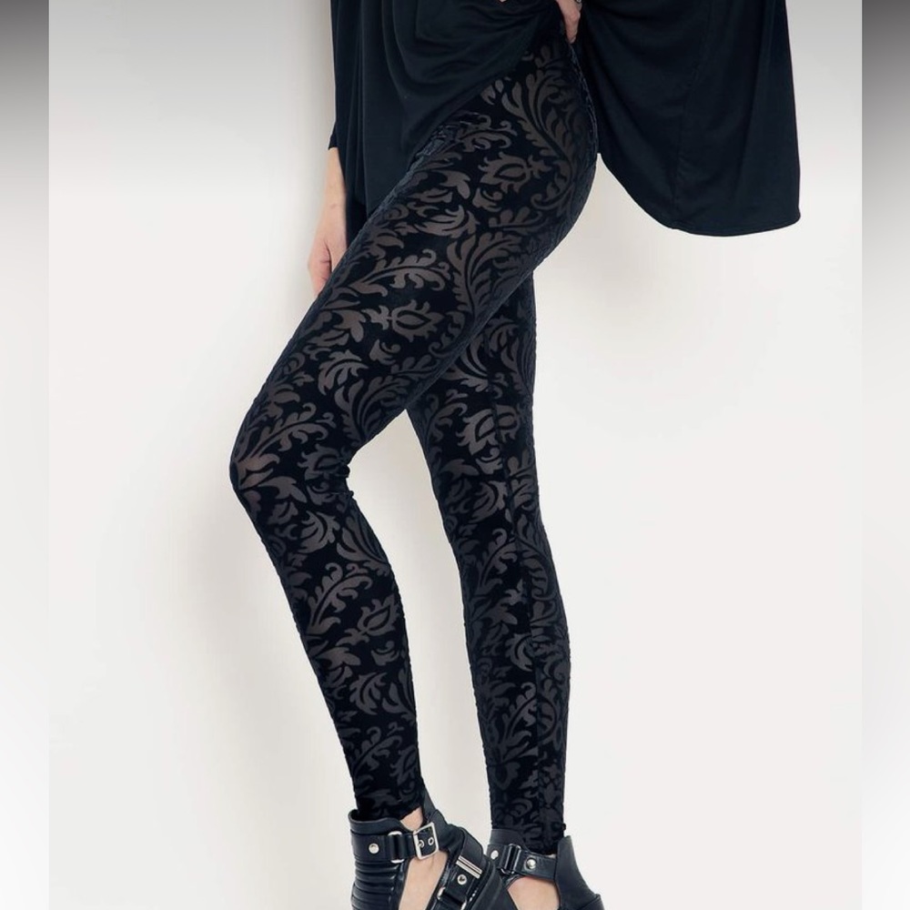 BURNED VELVET NIGHT GARDEN HW LEGGINGS